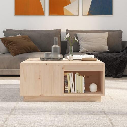 Sofabord 80x81x36,5 cm massivt fyrretræ