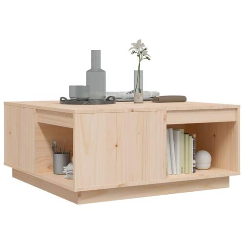 Sofabord 80x81x36,5 cm massivt fyrretræ