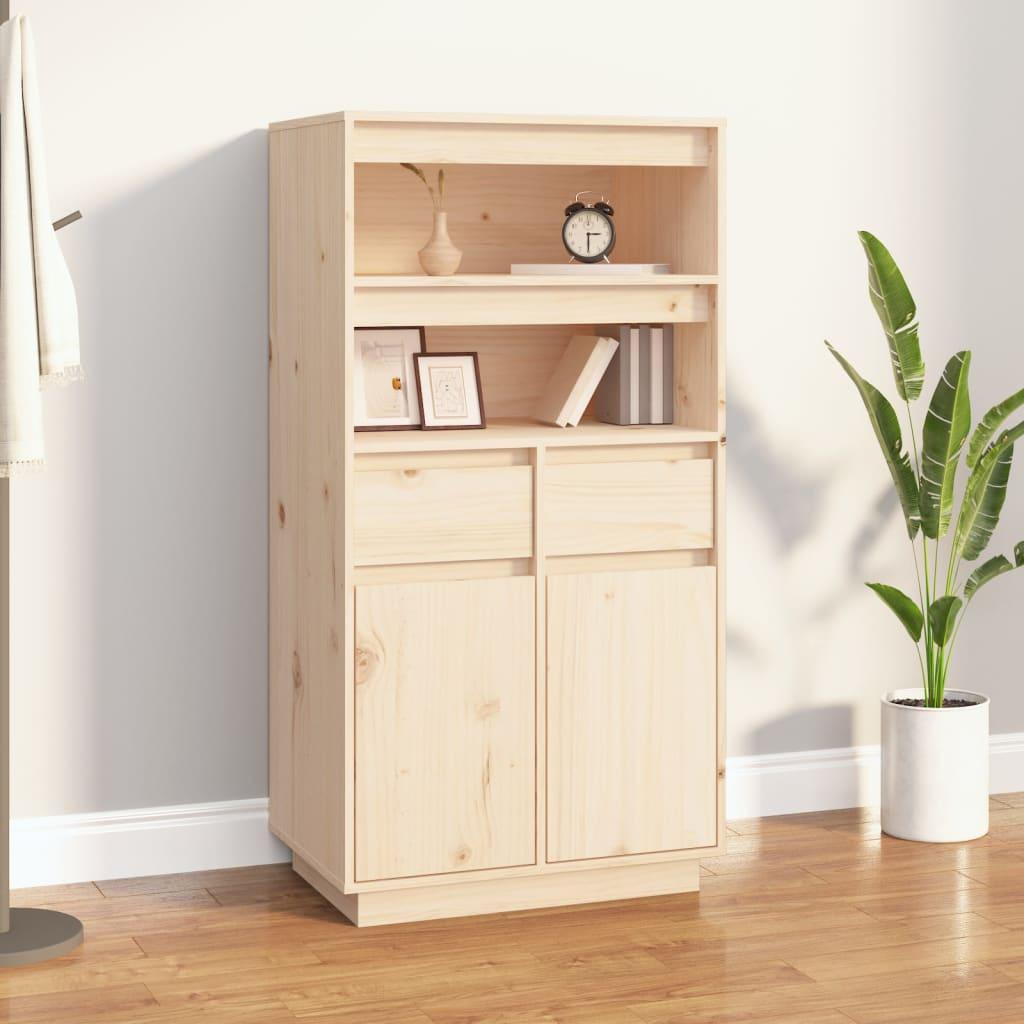 Højskab 60x40x116,5 cm massivt fyrretræ