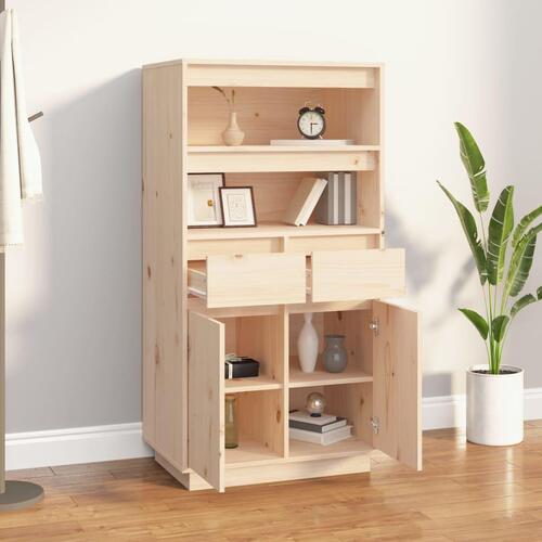 Højskab 60x40x116,5 cm massivt fyrretræ