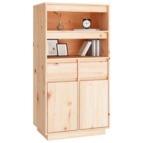 Højskab 60x40x116,5 cm massivt fyrretræ