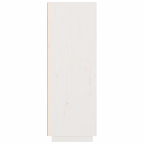Højskab 60x40x116,5 cm massivt fyrretræ hvid