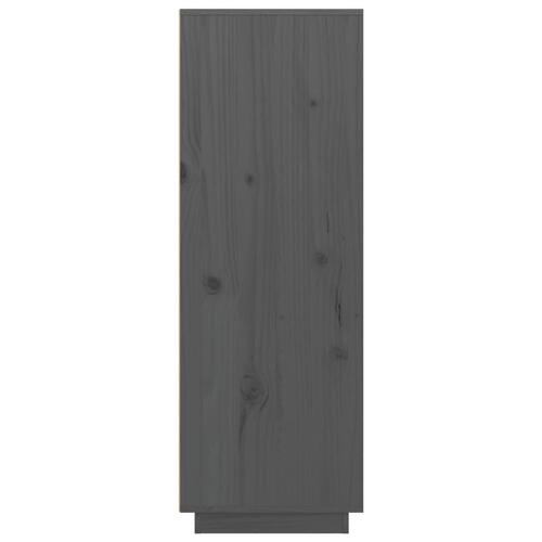 Højskab 60x40x116,5 cm massivt fyrretræ grå