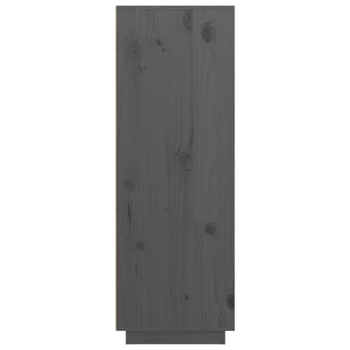 Højskab 89x40x116,5 cm massivt fyrretræ grå