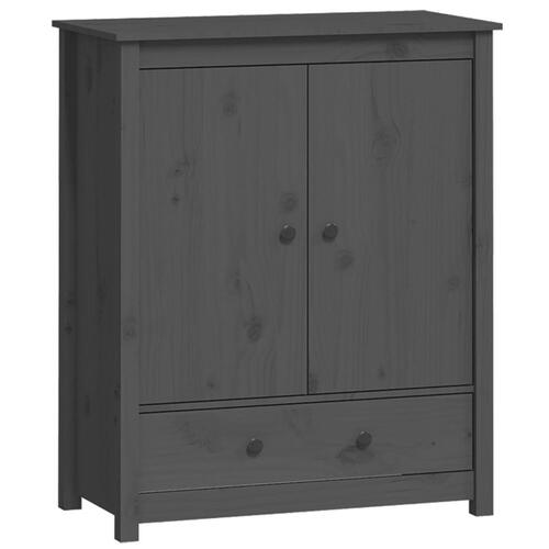 Højskab 83x41,5x100 cm massivt fyrretræ grå