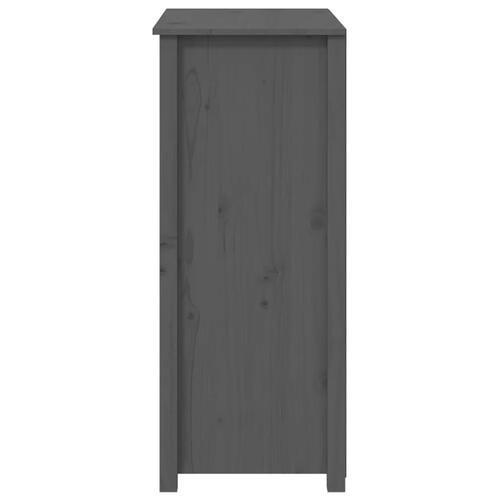 Højskab 83x41,5x100 cm massivt fyrretræ grå
