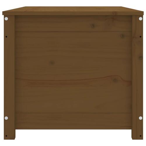 Opbevaringskasse 110x50x45,5 cm massivt fyrretræ gyldenbrun