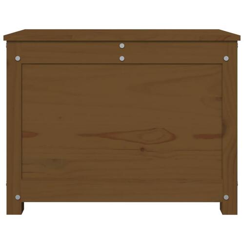 Opbevaringskasse 60x32x45,5 cm massivt fyrretræ gyldenbrun