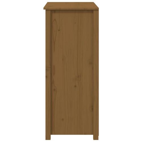 Højskab 83x41,5x100 cm massivt fyrretræ gyldenbrun