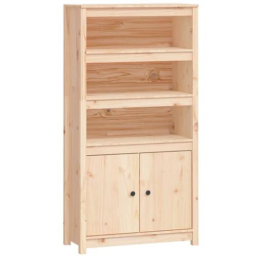 Højskab 80x35x154 cm massivt fyrretræ