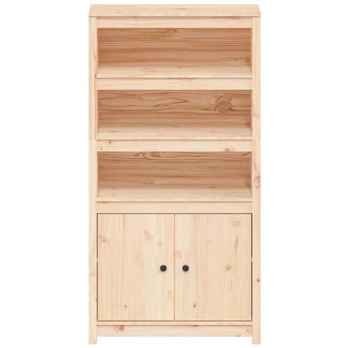Højskab 80x35x154 cm massivt fyrretræ