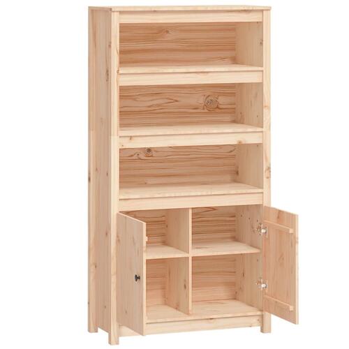 Højskab 80x35x154 cm massivt fyrretræ