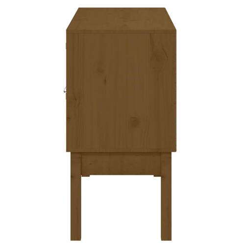 Skænk 110x40x78 cm massivt fyrretræ gyldenbrun