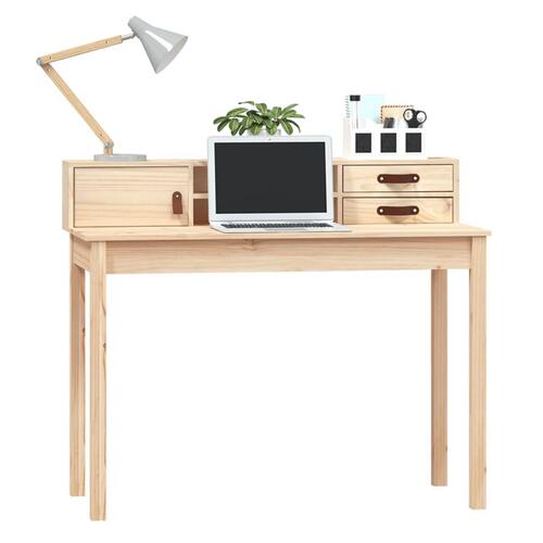 Skrivebord 110x50x93 cm massivt fyrretræ