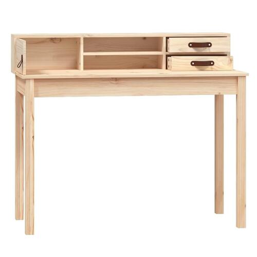 Skrivebord 110x50x93 cm massivt fyrretræ