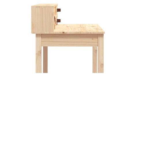Skrivebord 110x50x93 cm massivt fyrretræ