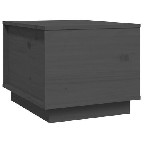 Sofabord 40x50x35 cm massivt fyrretræ grå