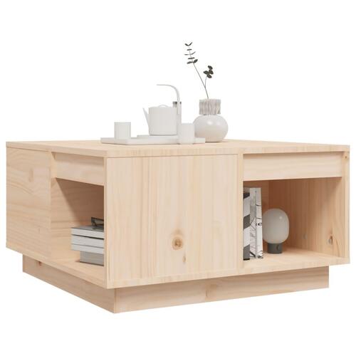 Sofabord 60x61x32,5 cm massivt fyrretræ