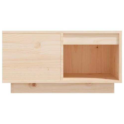 Sofabord 60x61x32,5 cm massivt fyrretræ
