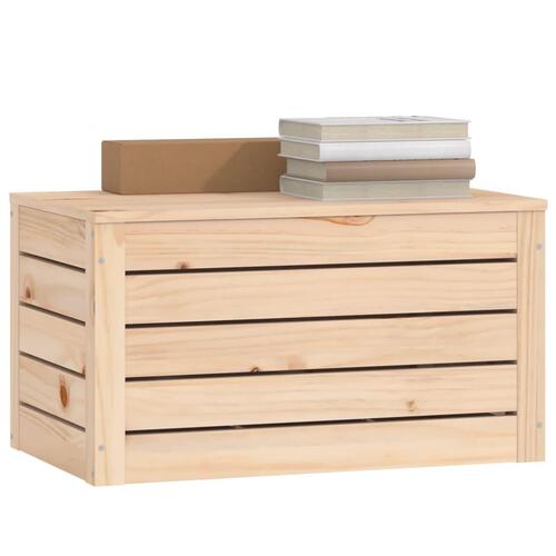Opbevaringskasse 59,5x36,5x33 cm massivt fyrretræ