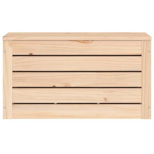 Opbevaringskasse 59,5x36,5x33 cm massivt fyrretræ