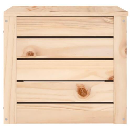 Opbevaringskasse 59,5x36,5x33 cm massivt fyrretræ