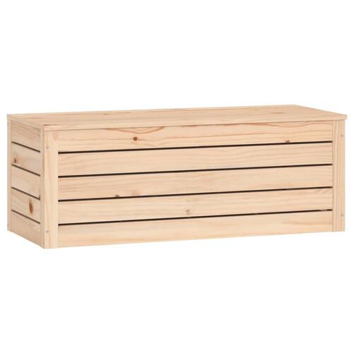 Opbevaringskasse 89x36,5x33 cm massivt fyrretræ