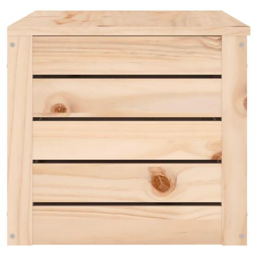 Opbevaringskasse 89x36,5x33 cm massivt fyrretræ