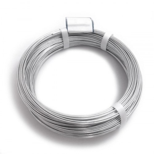 Filomat wirespole - kabeltræk i stål, 2,2 mm, sølv