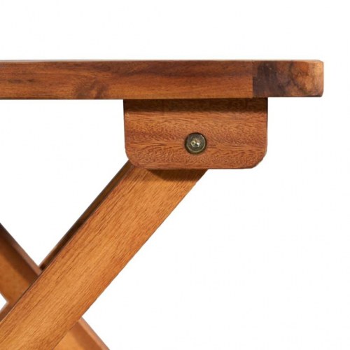 Liggestole 2 stk. med bord polyrattan og massivt akacietræ