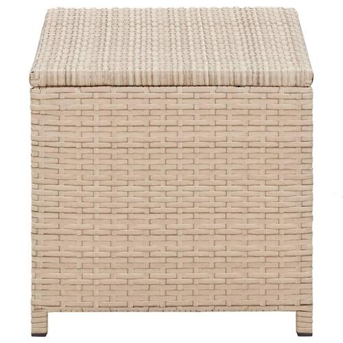 Sofabord 70x40x38 cm polyrattan beige