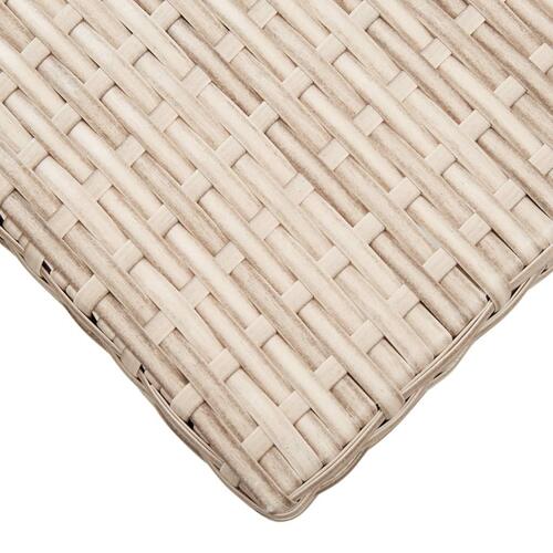 Sofabord 70x40x38 cm polyrattan beige