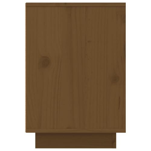 Sengeborde 2 stk. 50x34x50 cm massivt fyrretræ gyldenbrun