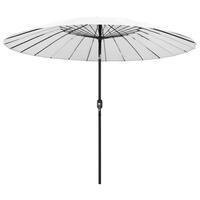 Parasol med aluminiumstang 270 cm sandhvid