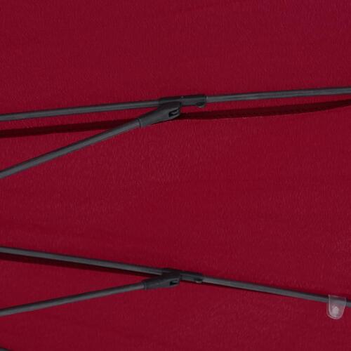 Parasol med aluminiumstang 270 cm bordeauxrød