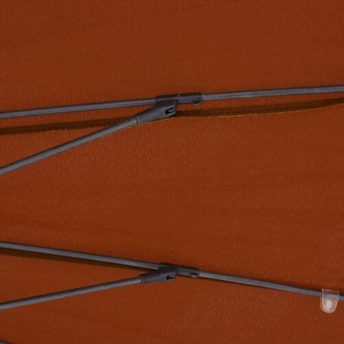 Parasol med aluminiumstang 270 cm terracotta