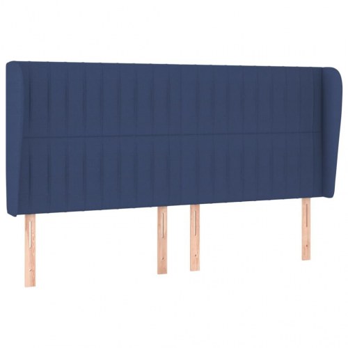 Kontinentalseng med madras 200×200 cm - blå stof