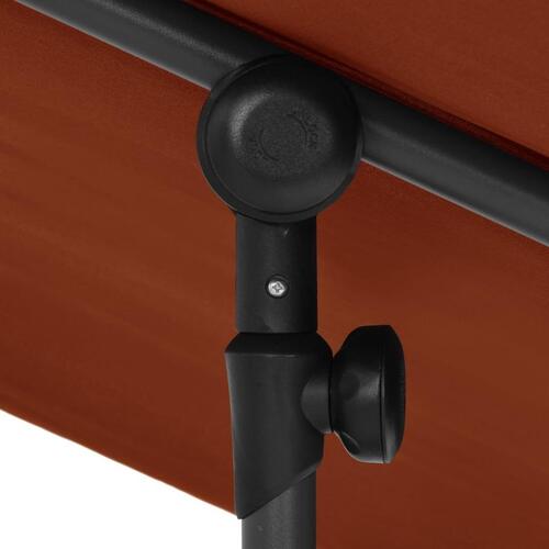 Parasol med aluminiumstang 2x1,5 m terracotta
