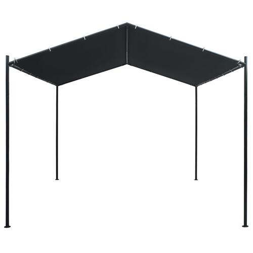 Havepavillon 3x3 m stål antracitgrå