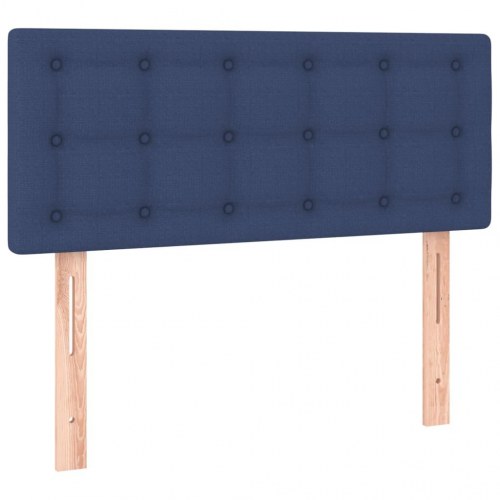 Kontinentalseng med madras 100×200 cm - stof, blå
