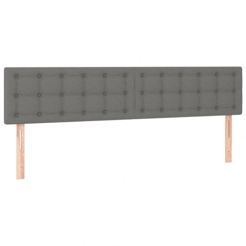 Kontinentalseng med madras 160×200 cm - stof, mørkegrå