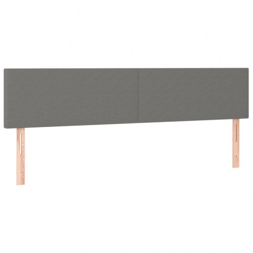 Kontinentalseng med madras 160×200 cm - stof, mørkegrå
