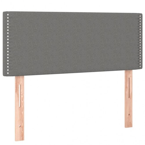 Kontinentalseng med madras 80×200 cm - stof, mørkegrå