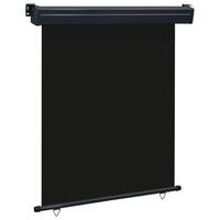 Sidemarkise til altan 140x250 cm sort