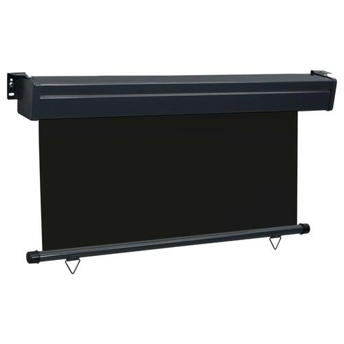 Sidemarkise til altan 140x250 cm sort