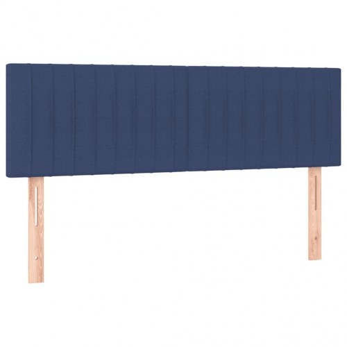 Kontinentalseng med madras 140×200 cm - stof, blå