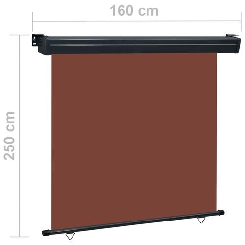 Sidemarkise til altan 160x250 cm brun