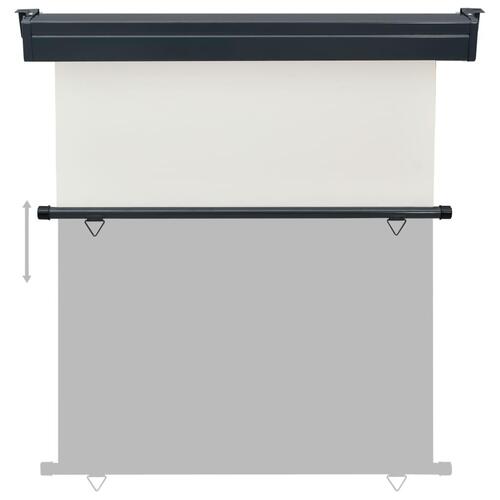 Sidemarkise til altan 170x250 cm cremefarvet