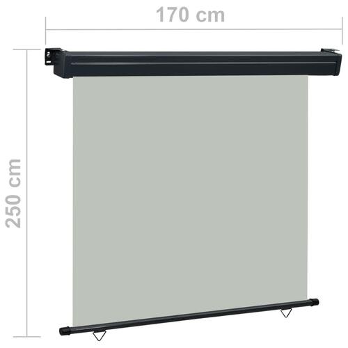 Sidemarkise til altan 170x250 cm grå