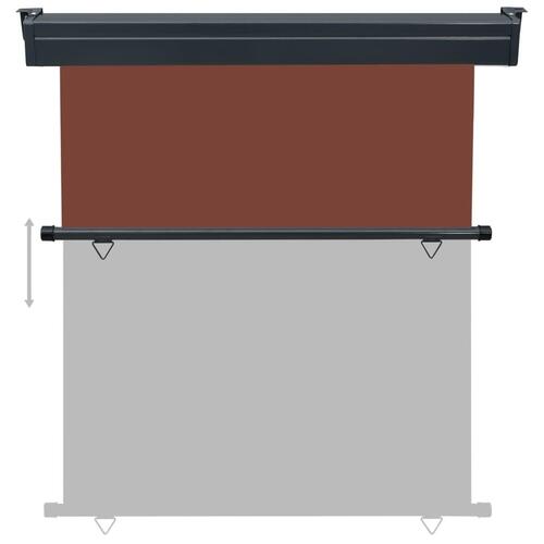 Sidemarkise til altan 170x250 cm brun